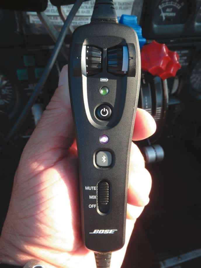 Bose Audio settings for pilot headset